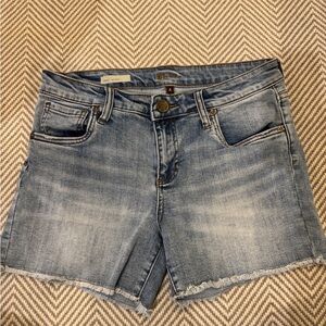 Kut from the Kloth Light Blue Fray Shorts